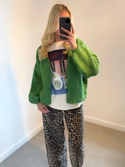 Green Bright Soft Touch Cardigan - Image 2 of 8