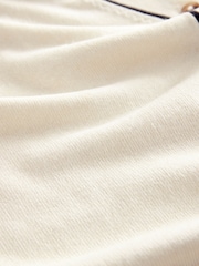 White Ecru Tipped Soft Touch Button Up Knitted Cardigan - Image 7 of 7