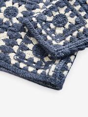 Blue Chambray Crochet Jacket Cardigan - Image 6 of 7