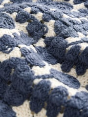 Blue Chambray Crochet Jacket Cardigan - Image 7 of 7