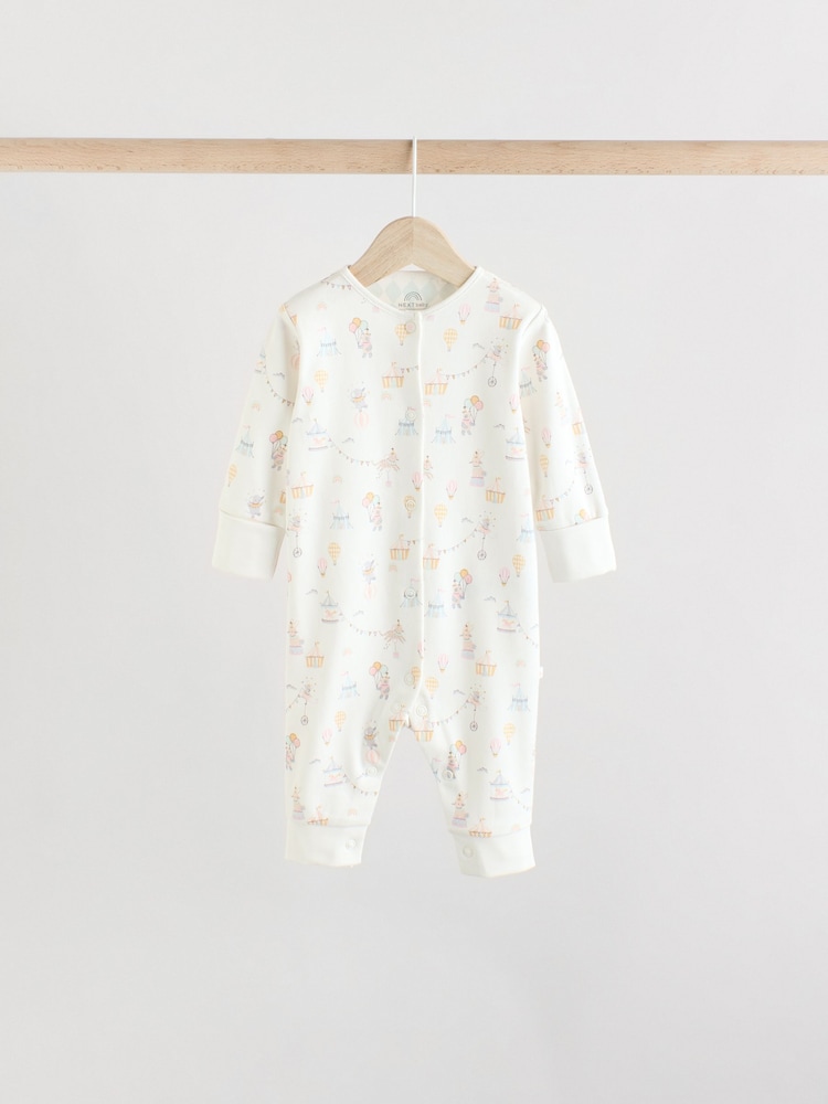 Pink 5 Pack Circus Print Baby Sleepsuit (0mths-3yrs) - Image 3 of 15