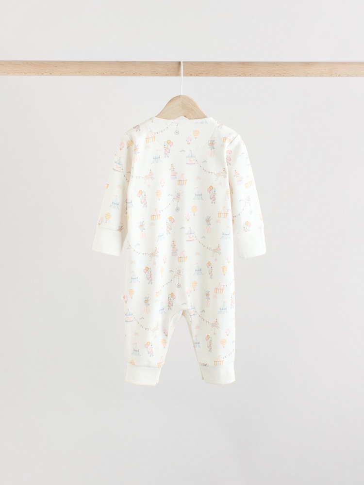 Pink 5 Pack Circus Print Baby Sleepsuit (0mths-3yrs) - Image 4 of 15