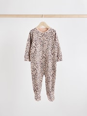 Braun - Baby-Schlafanzüge mit Tiermuster aus 100 % Baumwolle im 3er-Pack (0M.–2J.) - Bild 10 von 15