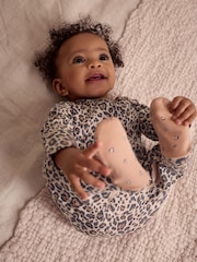 Braun - Baby-Schlafanzüge mit Tiermuster aus 100 % Baumwolle im 3er-Pack (0M.–2J.) - Bild 3 von 15