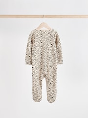 Braun - Baby-Schlafanzüge mit Tiermuster aus 100 % Baumwolle im 3er-Pack (0M.–2J.) - Bild 8 von 15