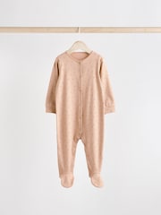 Braun - Baby-Schlafanzüge mit Tiermuster aus 100 % Baumwolle im 3er-Pack (0M.–2J.) - Bild 9 von 15