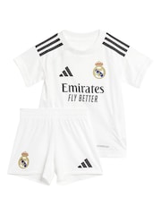 adidas White Real Madrid Home Babykit 2024-25 - Image 1 of 3