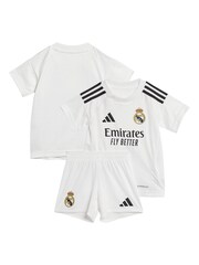 adidas White Real Madrid Home Babykit 2024-25 - Image 3 of 3