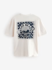 Black/White/Green 3-Pack Relaxed Fit Graphic Print Heavyweight 100% Cotton T-Shirt - Image 14 of 15