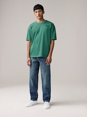 Black/White/Green 3-Pack Relaxed Fit Graphic Print Heavyweight 100% Cotton T-Shirt - Image 3 of 15