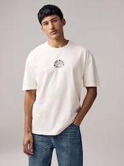 Black/White/Green 3-Pack Relaxed Fit Graphic Print Heavyweight 100% Cotton T-Shirt - Image 8 of 15