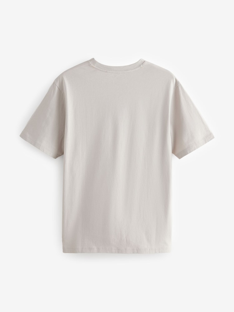 Grey/Pink/Ecru Graphic Print T-Shirt 3 Pack - Image 14 of 16