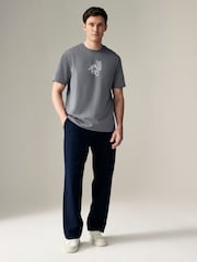 رمادي/وردي/إكرو - عادي - Graphic 100% Cotton T-Shirts 3 Pack - صورة 4 من 16