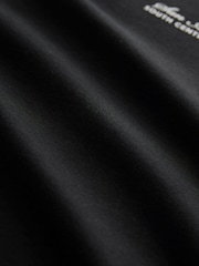texte Noir - Coupe ample - T-shirt épais imprimé graphique - Image 8 de 8
