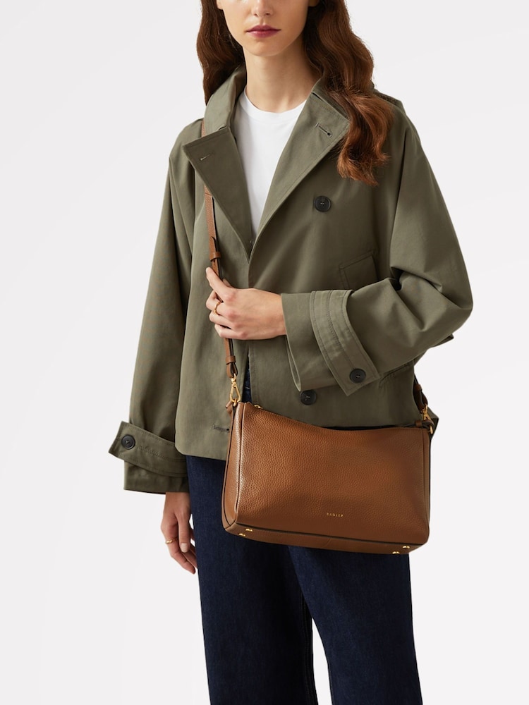 Radley London Medium Dukes Place Icon Ziptop Shoulder Brown Bag - Image 1 of 5