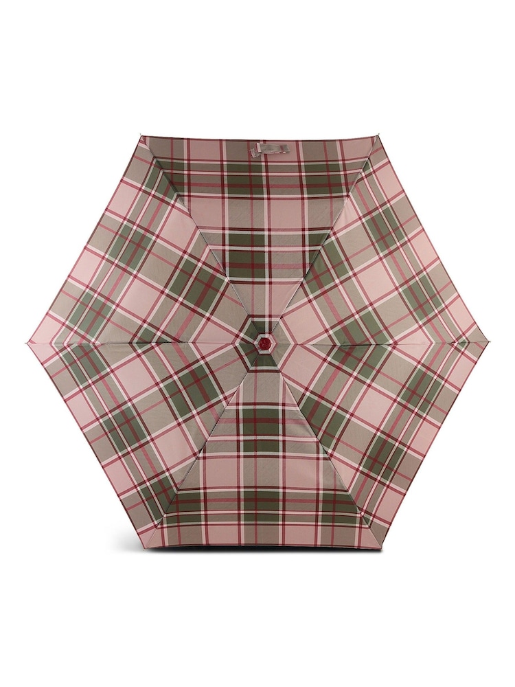 Radley London Green Autumn Check Responsible Handbag Umbrella - Image 1 of 3