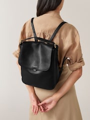 Radley Medium Graffton Street Flapover Black Backpack - Bild 1 von 5