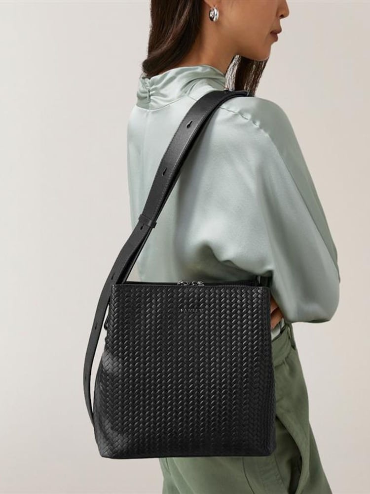 Radley Medium Dukes Place Icon Weave Emboss Compartment Cross-Body Bag - Image 2 of 5