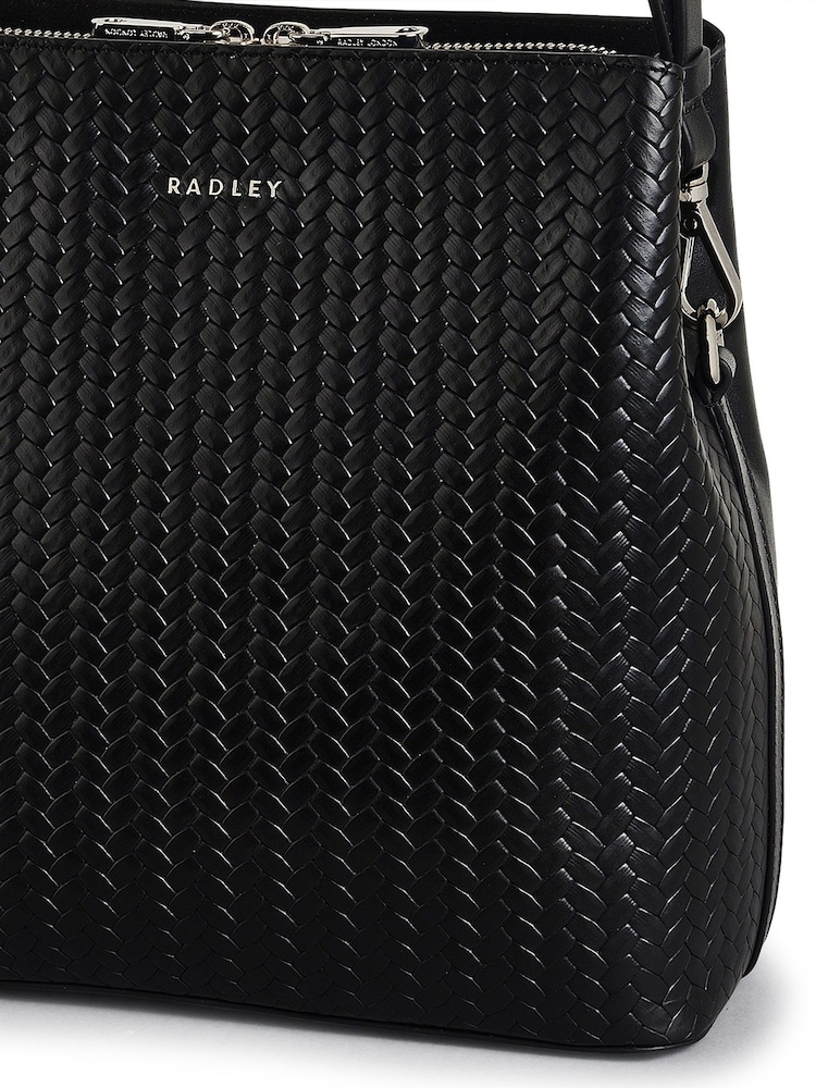 Radley Medium Dukes Place Icon Weave Emboss Compartment Cross-Body Bag - Image 5 of 5