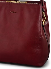 Radley London Medium Red Dukes Place Icon Compartment Cross-Body Bag - Image 4 of 5