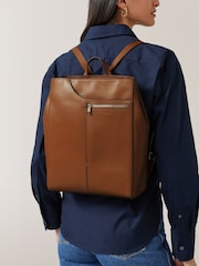 rjava - Radley Medium Pockets Icon Zip Top Black Backpack - Slika 5 iz 5