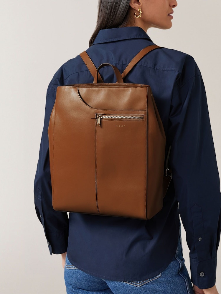 rjava - Radley Medium Pockets Icon Zip Top Black Backpack - Slika 5 iz 5