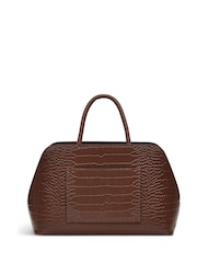 Radley Medium Liverpool Street Icon Faux Croc Effect Zip Top Grab Brown Bag - Image 2 of 5