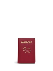 Radley London Red Heritage Dog Outline Passport Cover - Image 1 of 3