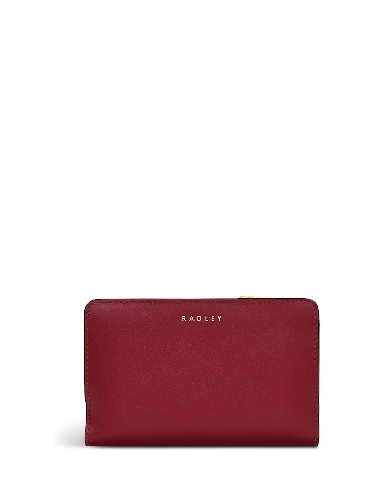 Radley London Medium Red Heritage Dog Outline Bifold Purse - Image 2 of 4 Radley London Medium Red Heritage Dog Outline Bifold Purse - Image 2 of 4