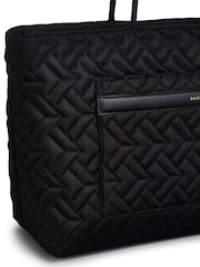 Radley Large Holland Park Quilt Zip Top Black Tote Bag - Image 4 of 6