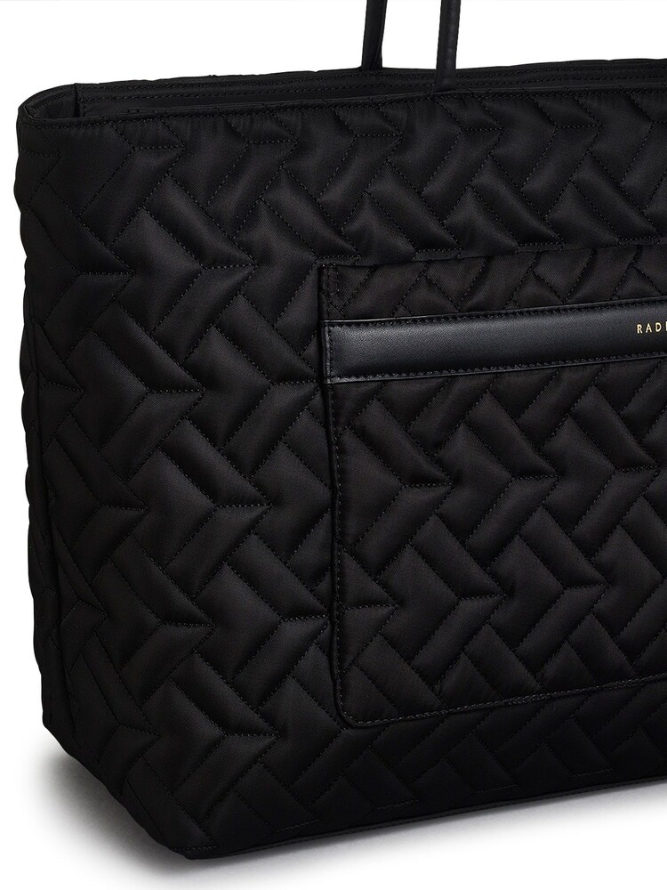 Radley Black Holland Park Quilt Tote Bag - Image 5 of 5 Radley Black Holland Park Quilt Tote Bag - Image 5 of 5