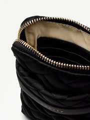 Radley Medium Holland Park Quilt Zip Around Phone Black Cross-Body Bag - Image 4 of 5