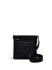 Radley Small Holland Park Quilt Zip Top Cross-Body Black Bag - Image 1 of 5