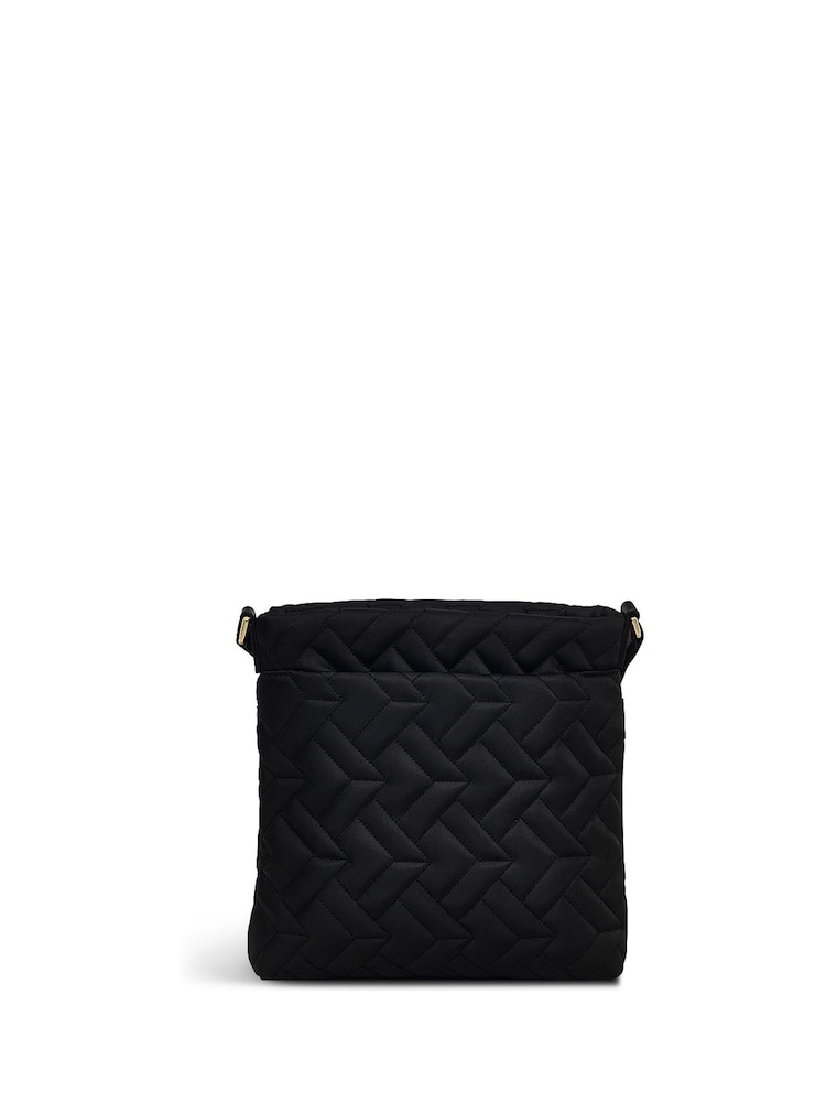 Radley Small Holland Park Quilt Zip Top Cross-Body Black Bag - Image 2 of 5