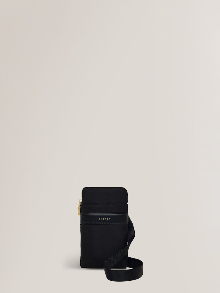 Radley London Medium Holland Park Zip Around Phone Cross-Body Black Bag - Image 1 of 5