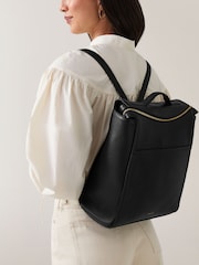Radley London Medium Oak Street Ziptop Black Backpack - Image 5 of 5