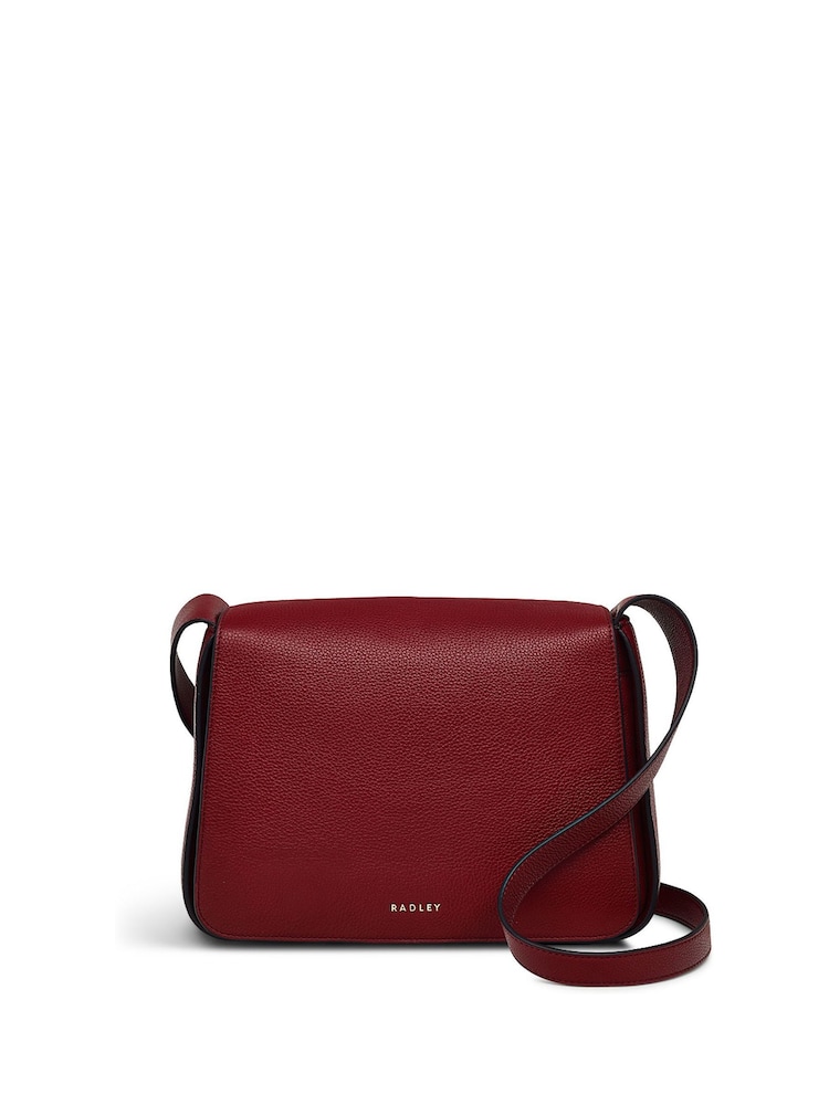 Radley London Medium Red Westwell Lane Flapover Cross-Body Bag - Image 1 of 5