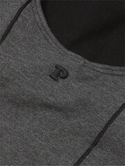 Victoria's Secret PINK Charcoal Heather Grey Cotton Scoop Sports Bra Top - Image 4 of 4