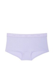 Victoria's Secret PINK Purple Cloud Short Cotton Logo Shimmer Knickers - Image 3 of 4