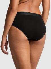 Victoria's Secret PINK Black Diamante Hipster Cotton Logo Knickers - Image 2 of 3