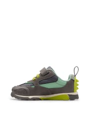 Clarks Grey Wide Fit (G) Steggy2 Park Toddler Shoes - Image 2 of 8