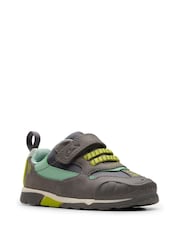 Clarks Grey Wide Fit (G) Steggy2 Park Toddler Shoes - Image 3 of 8