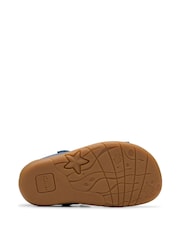 Clarks Blue Standard Fit (F) Leather Playsun Reef  T. Sandals - Image 7 of 7