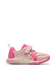 Clarks Pink Standard Fit (F) Tidal Shell Toddler Shoes - Image 1 of 8