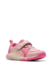 Clarks Pink Standard Fit (F) Tidal Shell Toddler Shoes - Image 3 of 8