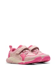 Clarks Pink Standard Fit (F) Tidal Shell Toddler Shoes - Image 4 of 8