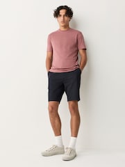 Dark Navy 100% Cotton Chino Shorts - Image 2 of 6