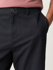 Dark Navy 100% Cotton Chino Shorts - Image 4 of 6