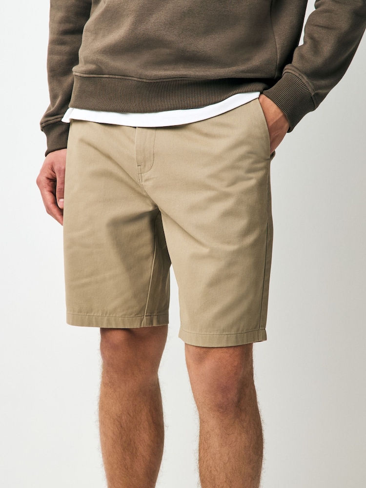 Stone 100% Cotton Chino Shorts - Image 1 of 3