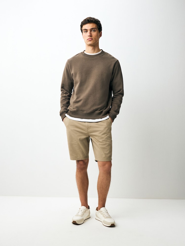Stone 100% Cotton Chino Shorts - Image 3 of 3